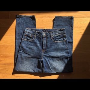 gap dark wash straight leg jeans